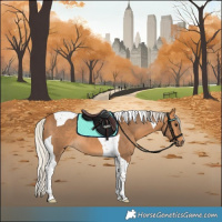 Horse Color:Silver Buckskin Tobiano 