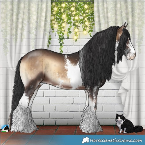 Horse Color:Brown Onyx Sabino Brindle 