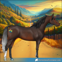 Horse Color:Brown 