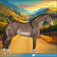 Horse Color:Liver Red Dun 