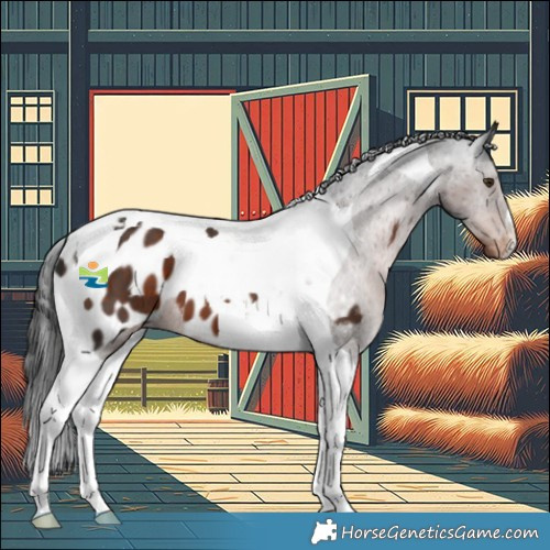 Horse Color:Liver Chestnut Tobiano Near Leopard 