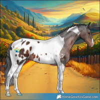 Horse Color:Liver Chestnut Tobiano Appaloosa