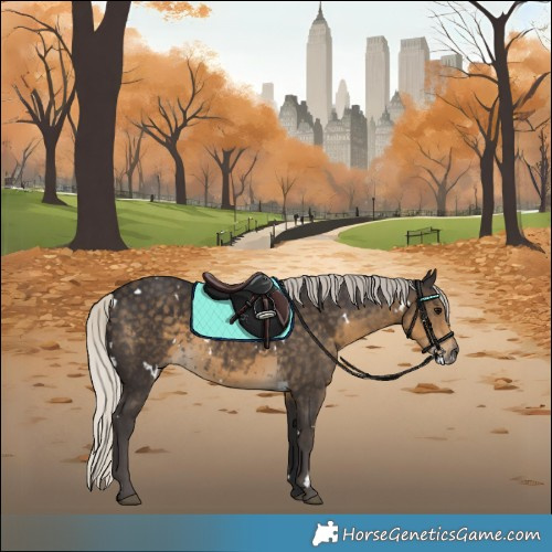 Horse Color:White Spotted Silver Smoky Black 