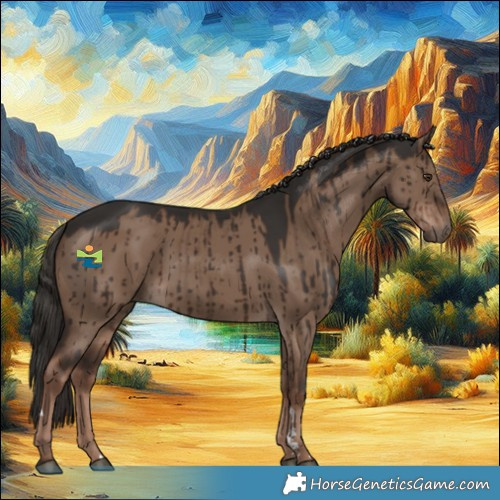 Horse Color:Liver Red Dun Brindle 