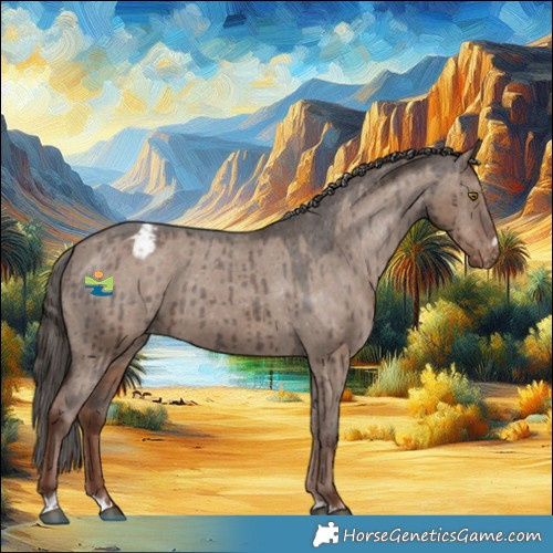 Horse Color:Liver Red Dun Appaloosa Brindle 