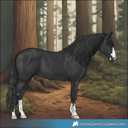 Horse Color:Black 