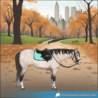 Horse Color:Bay Roan Dun Splash 