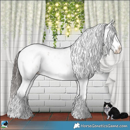 Horse Color:Classic Champagne Ice Dun Mushroom Sabino Splash Brindle