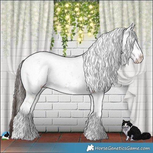 Horse Color:Classic Champagne Dun Mushroom Sabino Brindle 