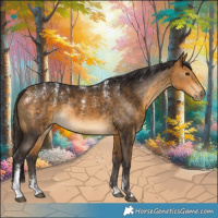Horse Color:Powder White Buckskin