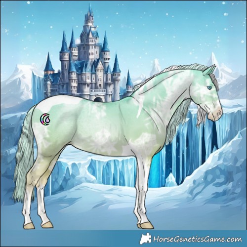 Horse Color:Palomino Ice Pearl Tobiano 