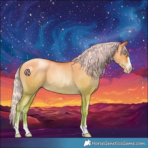 Horse Color:Silver Smoky Grullo Pearl