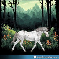 Horse Color:White Spotted Bay Merle Skewed Appaloosa
