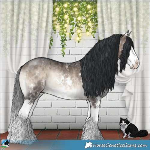 Horse Color:Brown Onyx Mushroom Sabino Splash Rabicano Brindle