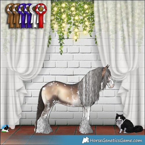 Horse Color:White Spotted Liver Red Onyx 