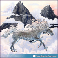 Horse Color:Midnight Silver Brown Ice Dun Varnish 