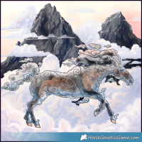 Horse Color:Void Silver Black Splash Tobiano Rabicano 