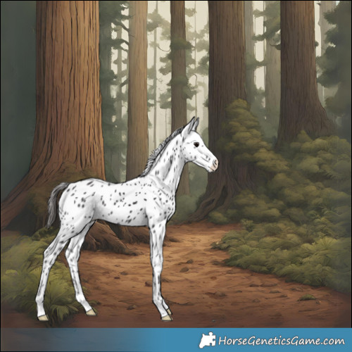 Horse Color:Smoky Black Leopard 
