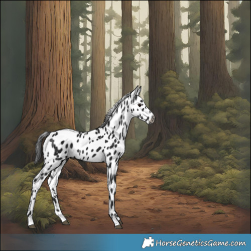Horse Color:Gray Brown Leopard 