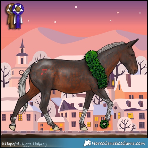 Horse Color:Silver Brown Tobiano 