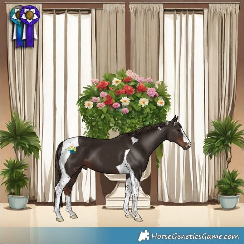 Horse Color:Liver Chestnut Tobiano 