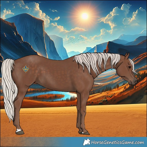 Horse Color:Silver Black 