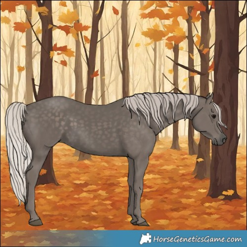 Horse Color:Silver Black 