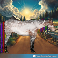 Horse Color:Void Painted White Spotted Brown Ice 