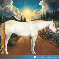 Horse Color:Painted White Spotted Perlino Ice