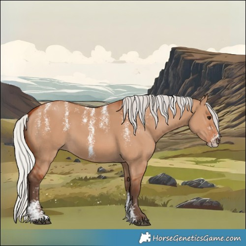 Horse Color:Powder White Silver Bay Dun