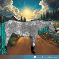 Horse Color:Void Painted Black Ice