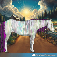 Horse Color:Painted White Spotted Blue Onyx Ice 