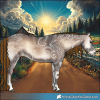 Horse Color:Painted White Spotted Liver Red Onyx Ice 