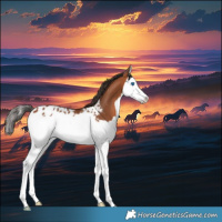 Horse Color:Bay Splash Appaloosa 