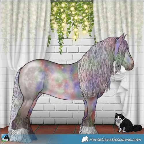 Horse Color:Nacre Chocolate Silver Brown Chinchilla Dun 