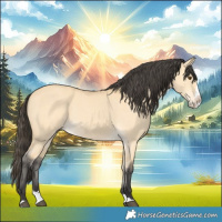 Horse Color:Buckskin Dun Splash 