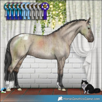 Horse Color:Liver Red Dun Varnish Brindle 