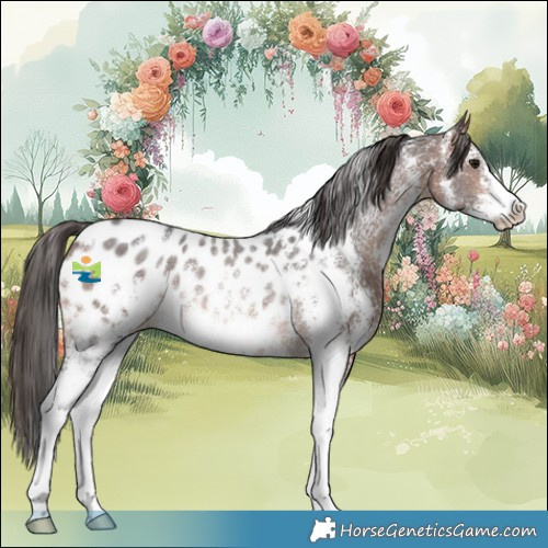 Horse Color:Brown Sabino Appaloosa Rabicano