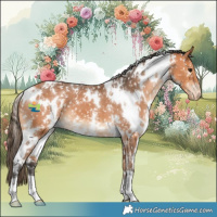 Horse Color:White Spotted Bay Appaloosa 