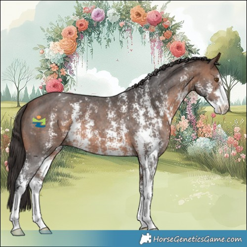 Horse Color:Brown Sabino Varnish 