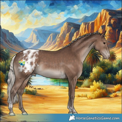 Horse Color:Silver Black Tobiano Appaloosa 