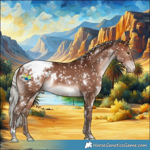 Horse Color:White Spotted Silver Bay Tobiano Appaloosa Rabicano 