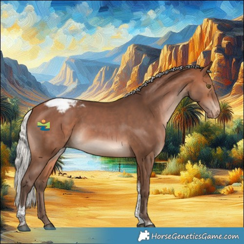 Horse Color:Silver Brown Tobiano Appaloosa Rabicano 