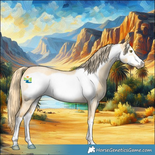 Horse Color:White Spotted Palomino Roan Dun Frame 