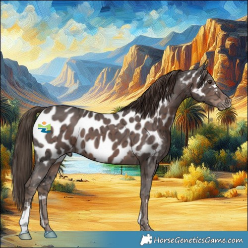 Horse Color:Liver Chestnut Ice Appaloosa 