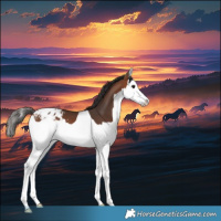 Horse Color:Bay Splash Appaloosa 