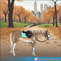 Horse Color:Chocolate Palomino Sabino 