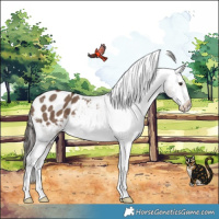 Horse Color:Liver Red Dun Appaloosa Brindle