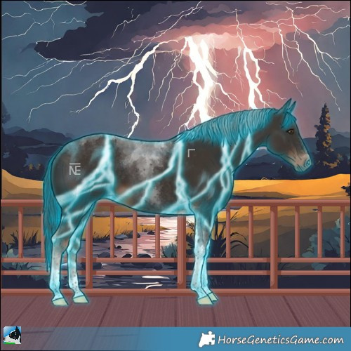 Horse Color:Thunderstruck Liver Chestnut Tobiano