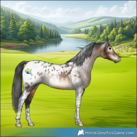 Horse Color:Gray Brown Tobiano Appaloosa